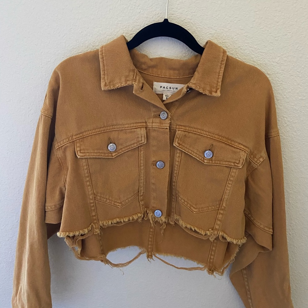 Gold Cropped Jacket